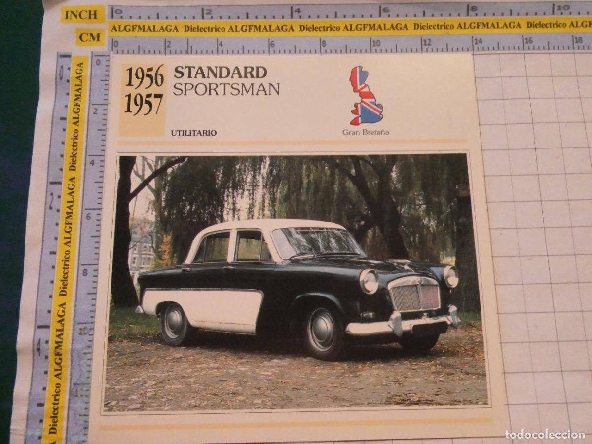Coches y motocicletas: TARJETA FICHA T&Eacute;CNICA COCHES DE COLECCI&Oacute;N PLANETA AGOSTINI GRAN BRETA&Ntilde;A 1956 STANDARD SPORTSMAN 1046