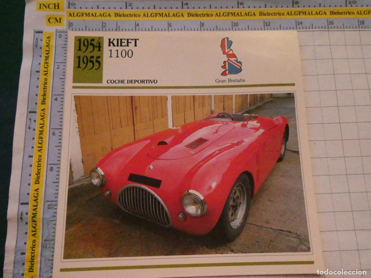 Coches y motocicletas: TARJETA FICHA T&Eacute;CNICA COCHES DE COLECCI&Oacute;N PLANETA AGOSTINI GRAN BRETA&Ntilde;A 1954 KIEFT 1100 1050