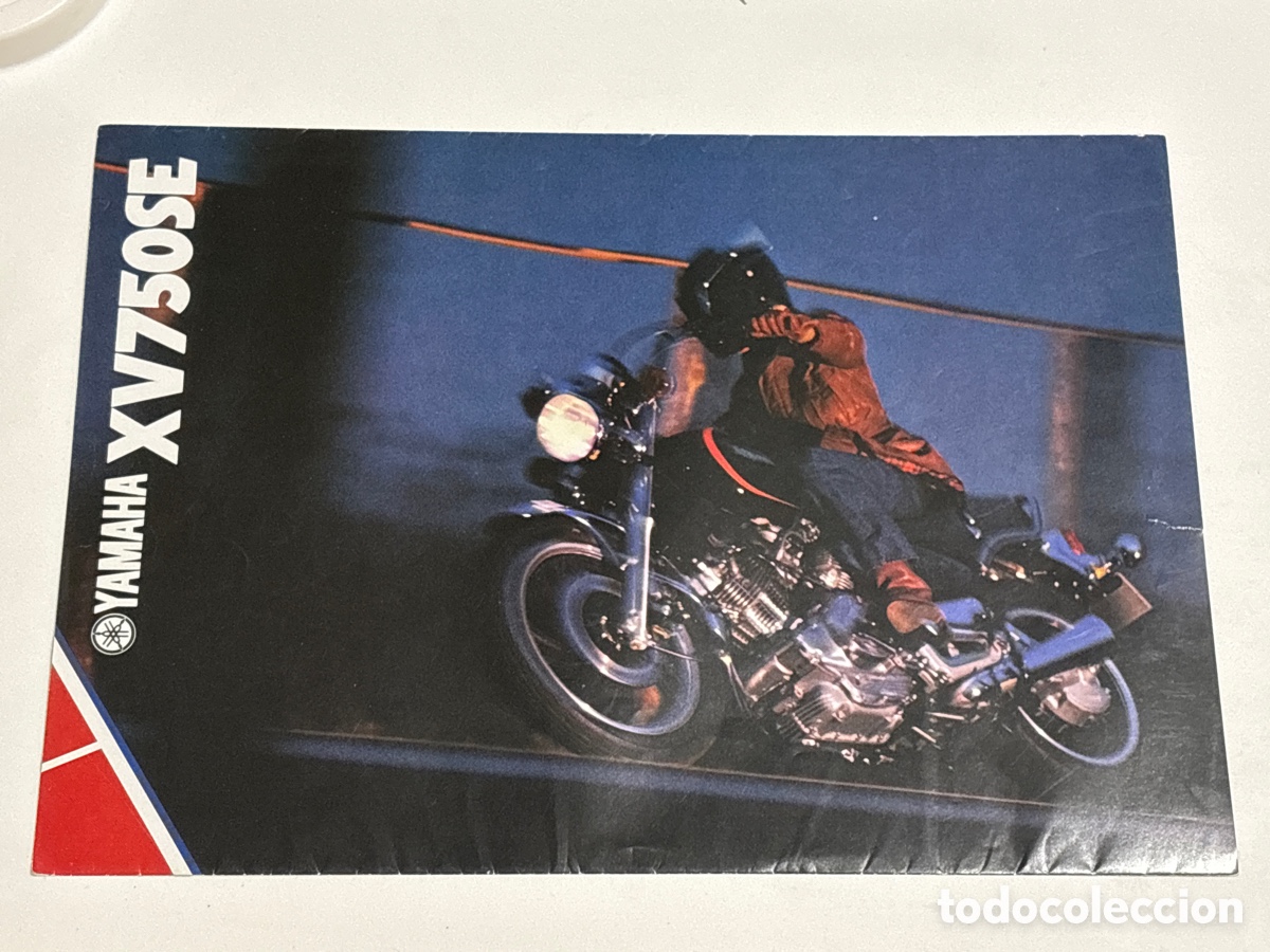 Coches y motocicletas: FOLLETO CAT&Aacute;LOGO MOTO YAMAHA XV 750 SE