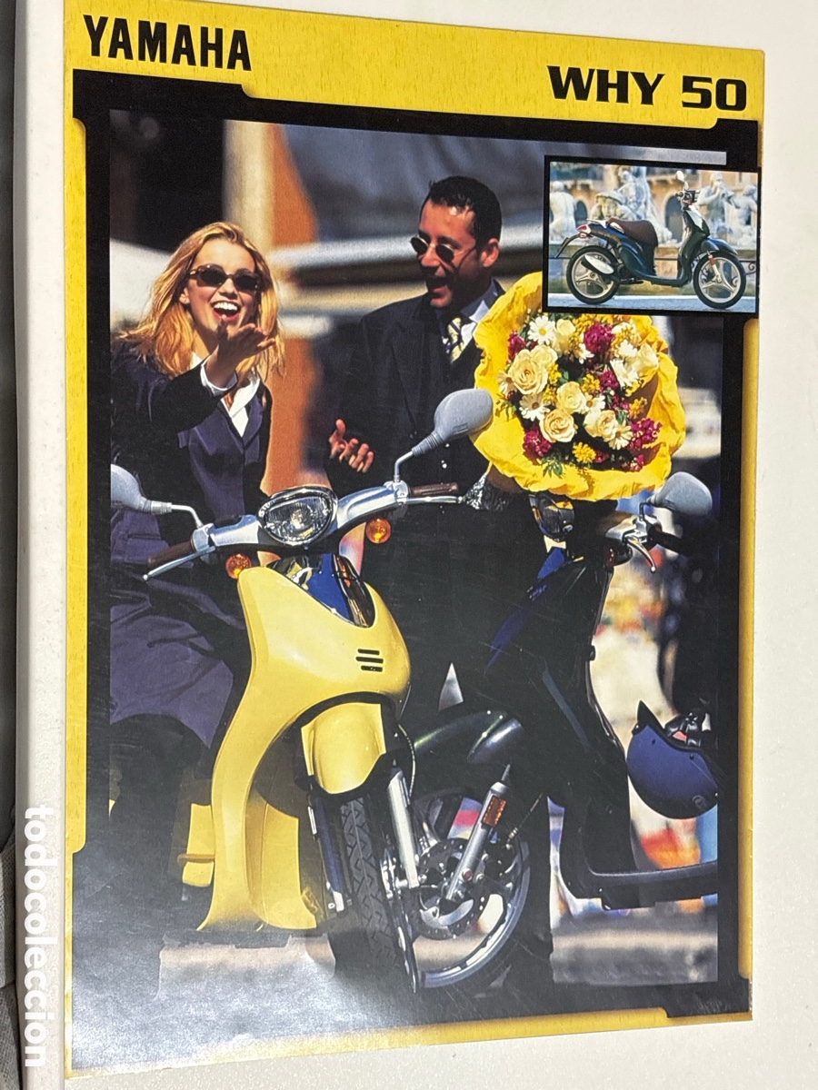 Coches y motocicletas: FOLLETO CAT&Aacute;LOGO MOTO YAMAHA WHY 50 ( SCOOTER MOTORCYCLES)