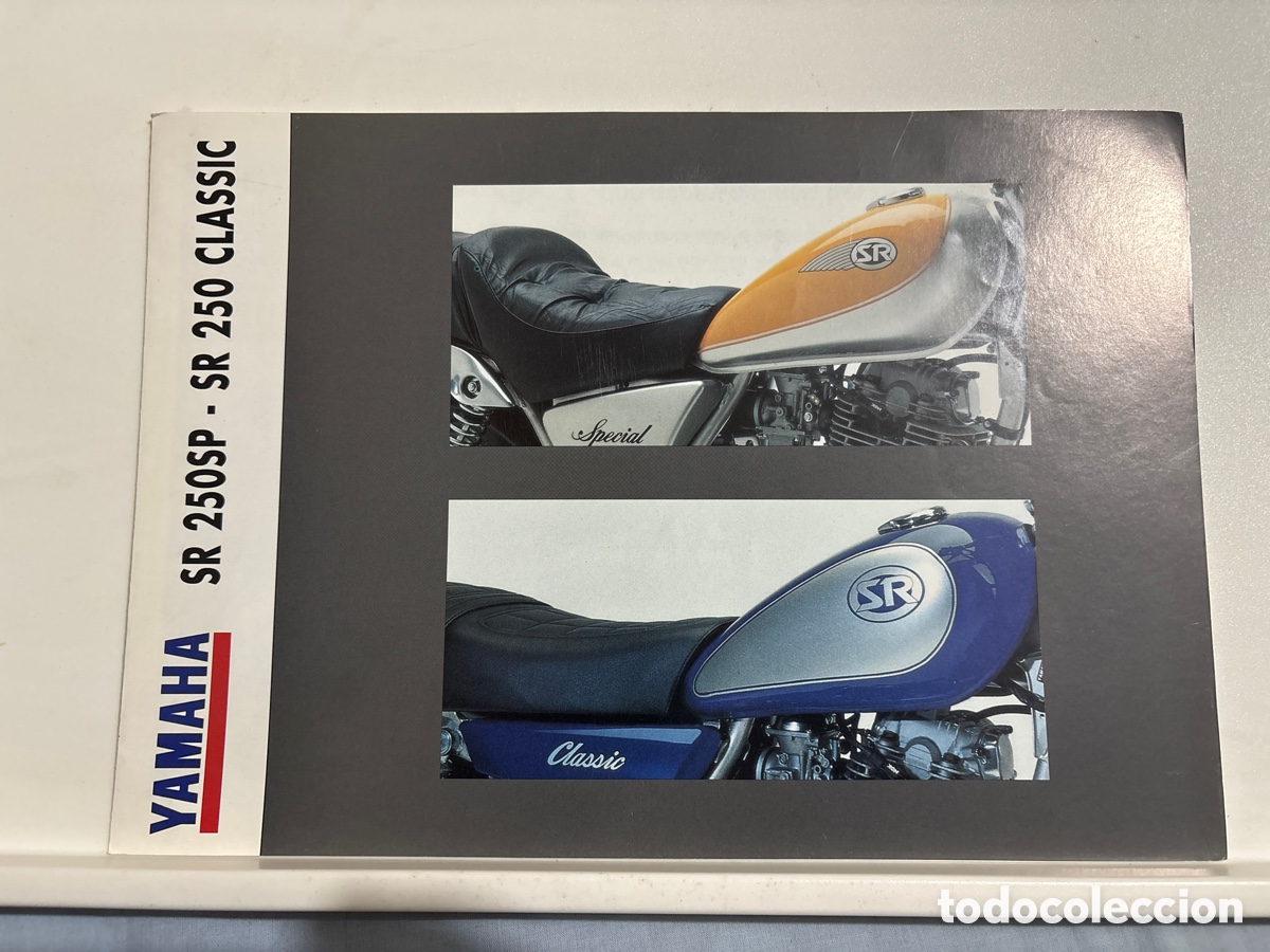 Autos und Motorr&auml;der: FOLLETO CAT&Aacute;LOGO MOTO YAMAHA SR 250 SP / CLASSIC