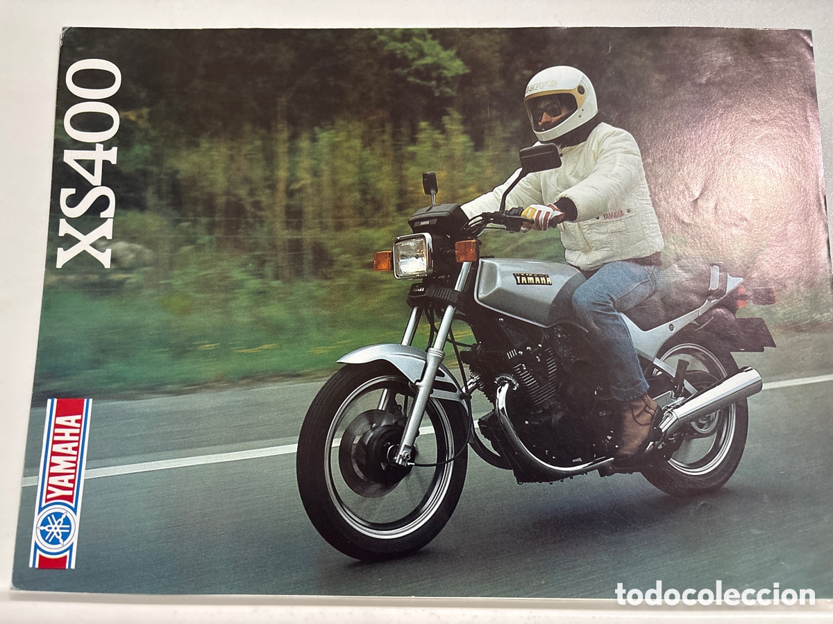 Coches y motocicletas: FOLLETO CAT&Aacute;LOGO MOTO YAMAHA XS 400 ( 1985)