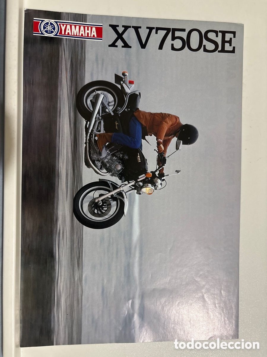 Coches y motocicletas: FOLLETO CAT&Aacute;LOGO MOTO YAMAHA XV 750 SE