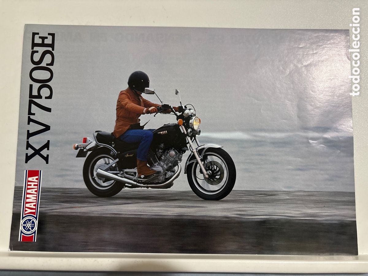 Carros e motociclos: FOLLETO CAT&Aacute;LOGO MOTO YAMAHA XV 750 SE