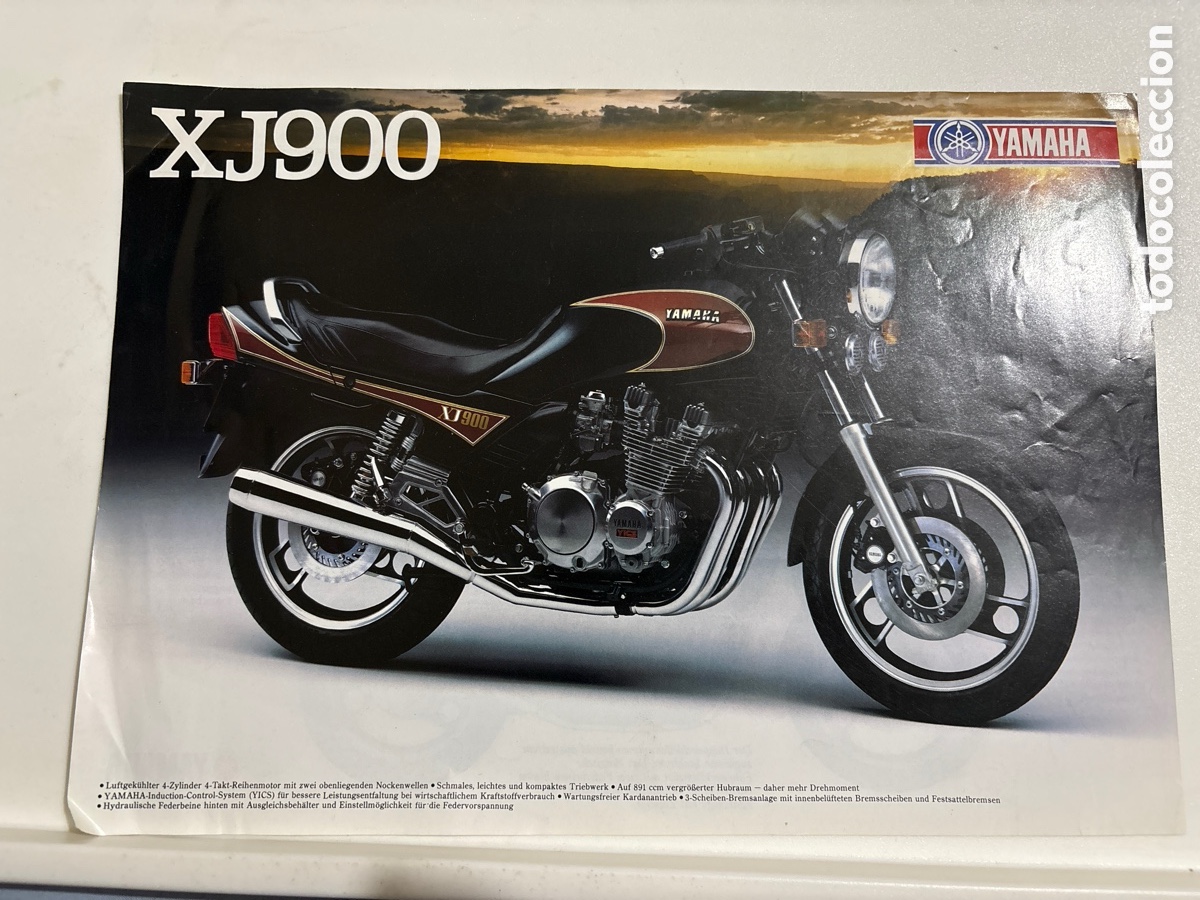 Coches y motocicletas: FOLLETO CAT&Aacute;LOGO MOTO YAMAHA XJ 900