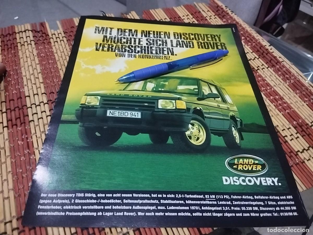 Coches y motocicletas: LAND ROVER DISCOVERY CLIPPING HOJA ANUNCIO PUBLICIDAD REVISTA ALEMANA 1994 BONITO PARA ENMARCAR