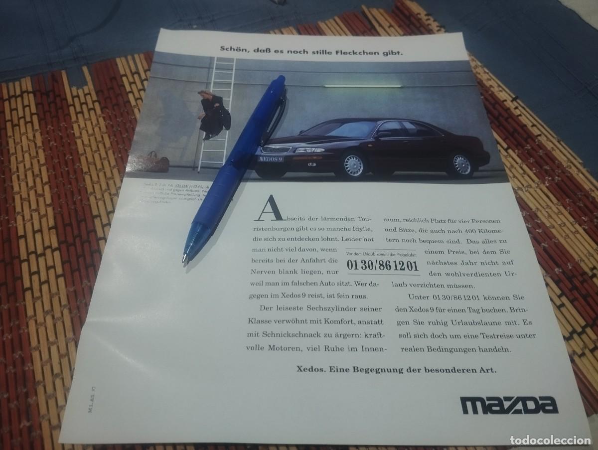 Coches y motocicletas: COCHE MAZDA XEDOS 2.0 V6 CLIPPING HOJA ANUNCIO PUBLICIDAD REVISTA ALEMANA 1994
