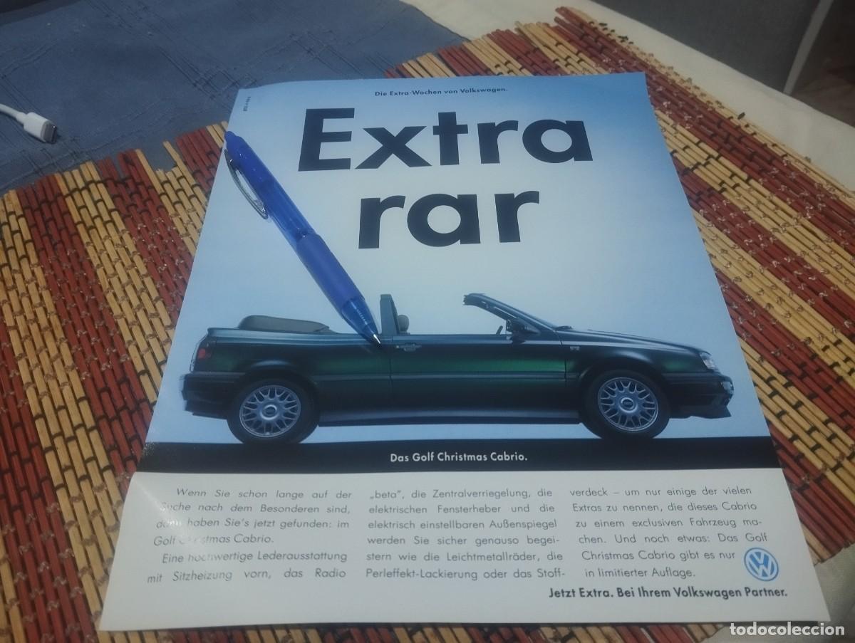 Coches y motocicletas: COCHE VOLKSWAGEN GOLF CABRIO CLIPPING HOJA ANUNCIO PUBLICIDAD REVISTA ALEMANA 1994