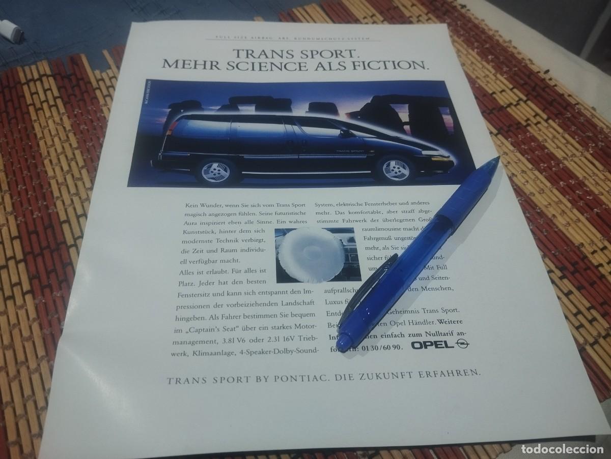 Coches y motocicletas: COCHE OPEL TRANS SPORT CLIPPING HOJA ANUNCIO PUBLICIDAD REVISTA ALEMANA 1994