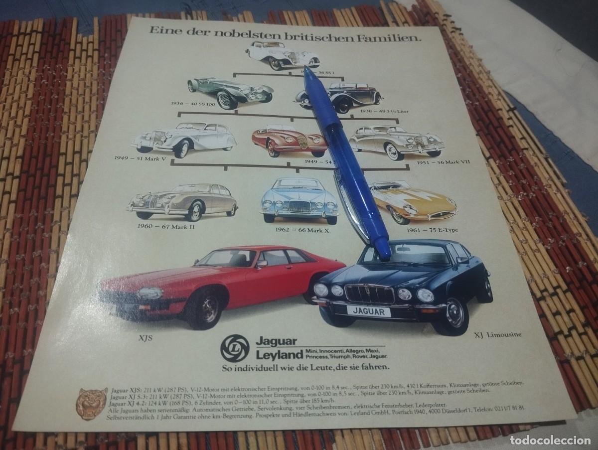 Coches y motocicletas: COCHE JAGUAR XJS Y JAGUAR LIMOUSINE CLIPPING HOJA ANUNCIO PUBLICIDAD REVISTA ALEMANA 1978