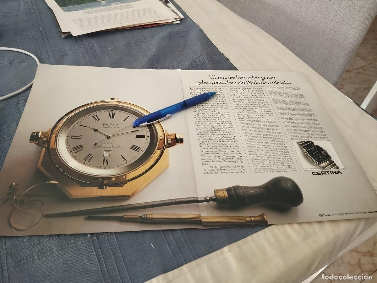 Carros e motociclos: RELOJ CERTINA REVERSO COGNAC CO&Ntilde;AC HENNESSY CLIPPING HOJA ANUNCIO PUBLICIDAD REVISTA ALEMANA 1979