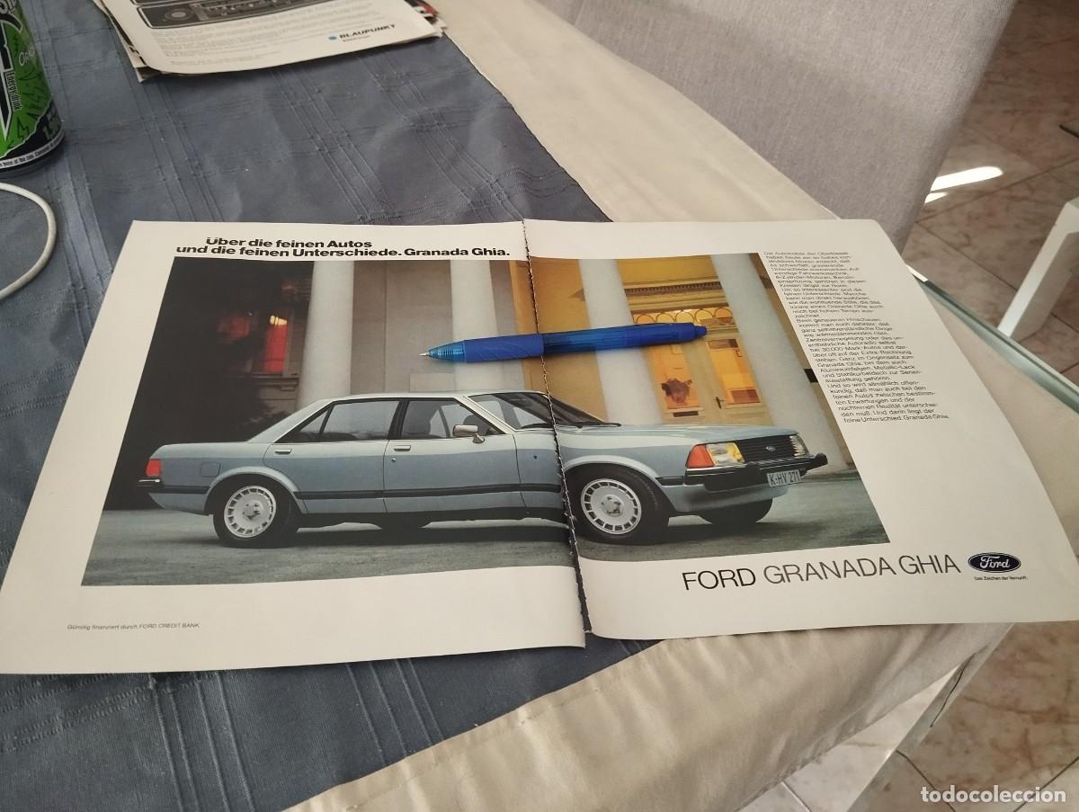 Automobili e Motociclette: COCHE FORD GRANADA GHIA REVERSO PENTAX CAMARA FOTOS CLIPPING ANUNCIO PUBLICIDAD REVISTA ALEMANA 1979
