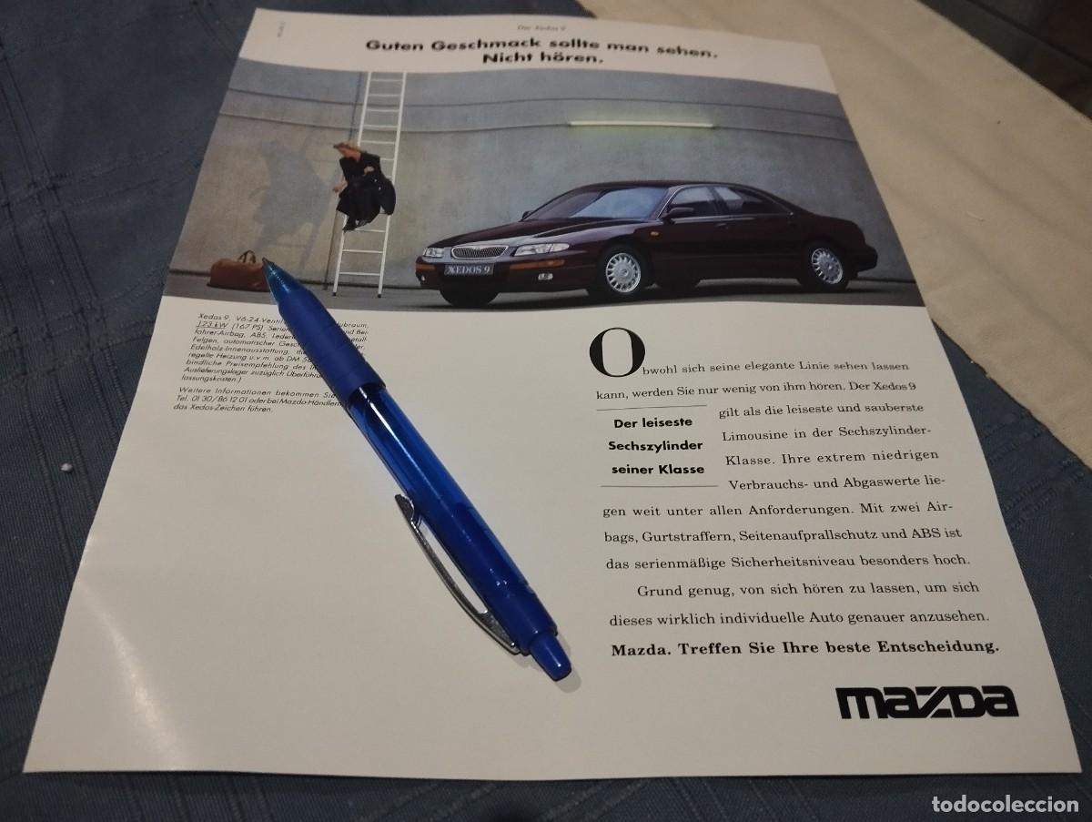 Coches y motocicletas: COCHE MAZDA XEDOS 9 CLIPPING HOJA ANUNCIO PUBLICIDAD REVISTA ALEMANA 1994