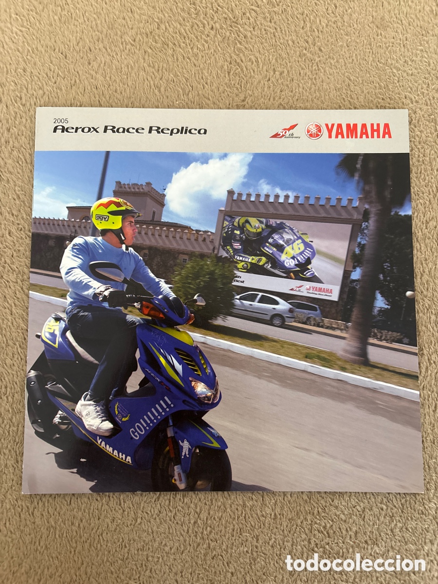 Coches y motocicletas: FOLLETO CAT&Aacute;LOGO MOTO YAMAHA AEROX RACE REPLICA 2005 MOTORCYCLES ( VALENTINO ROSSI , SCOOTER )