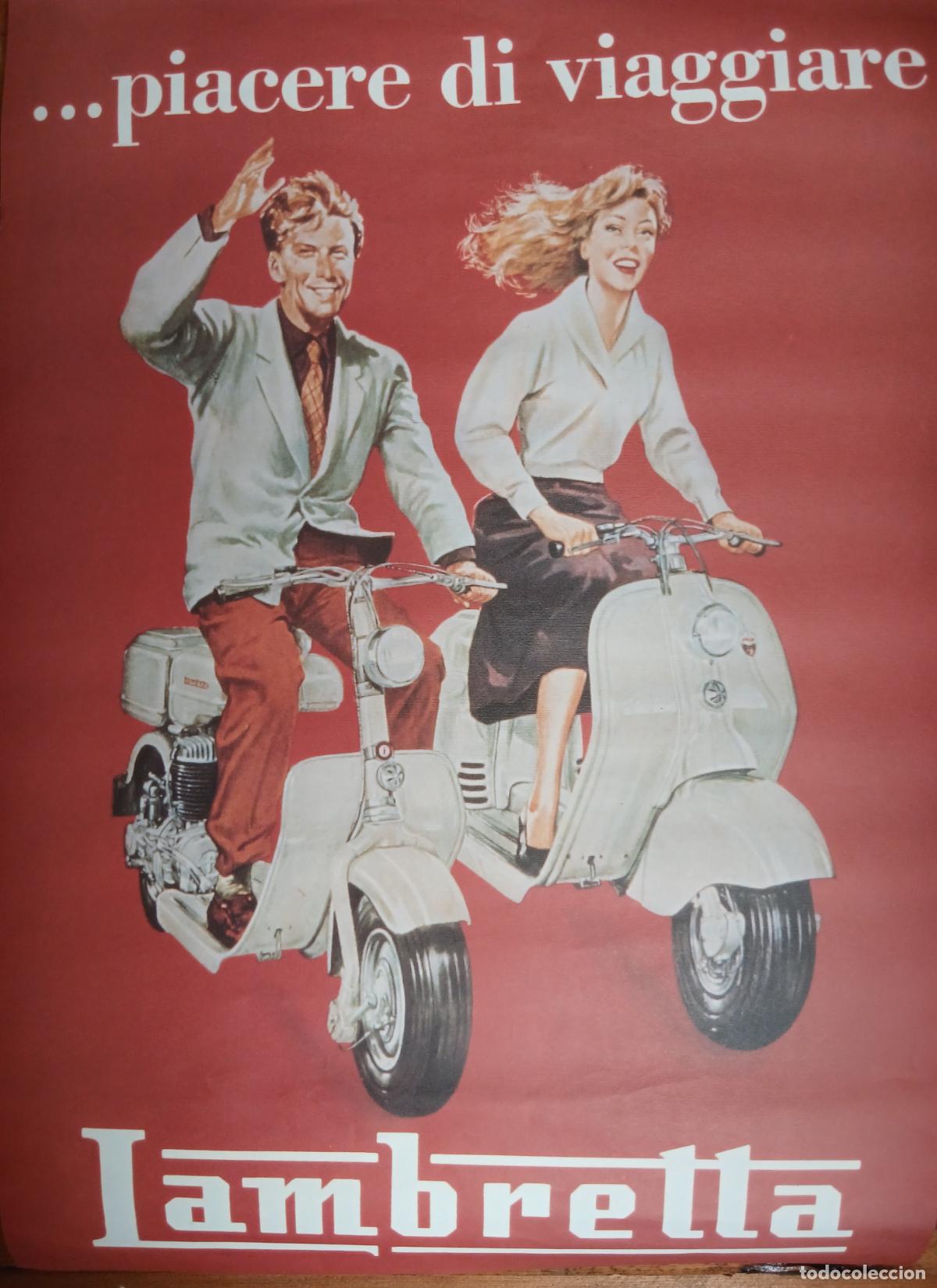 Coches y motocicletas: Cartel Poster GRANDE Vespa decoracion Hogar.Taller,Bares,Oficina,Empresa Tienda etc