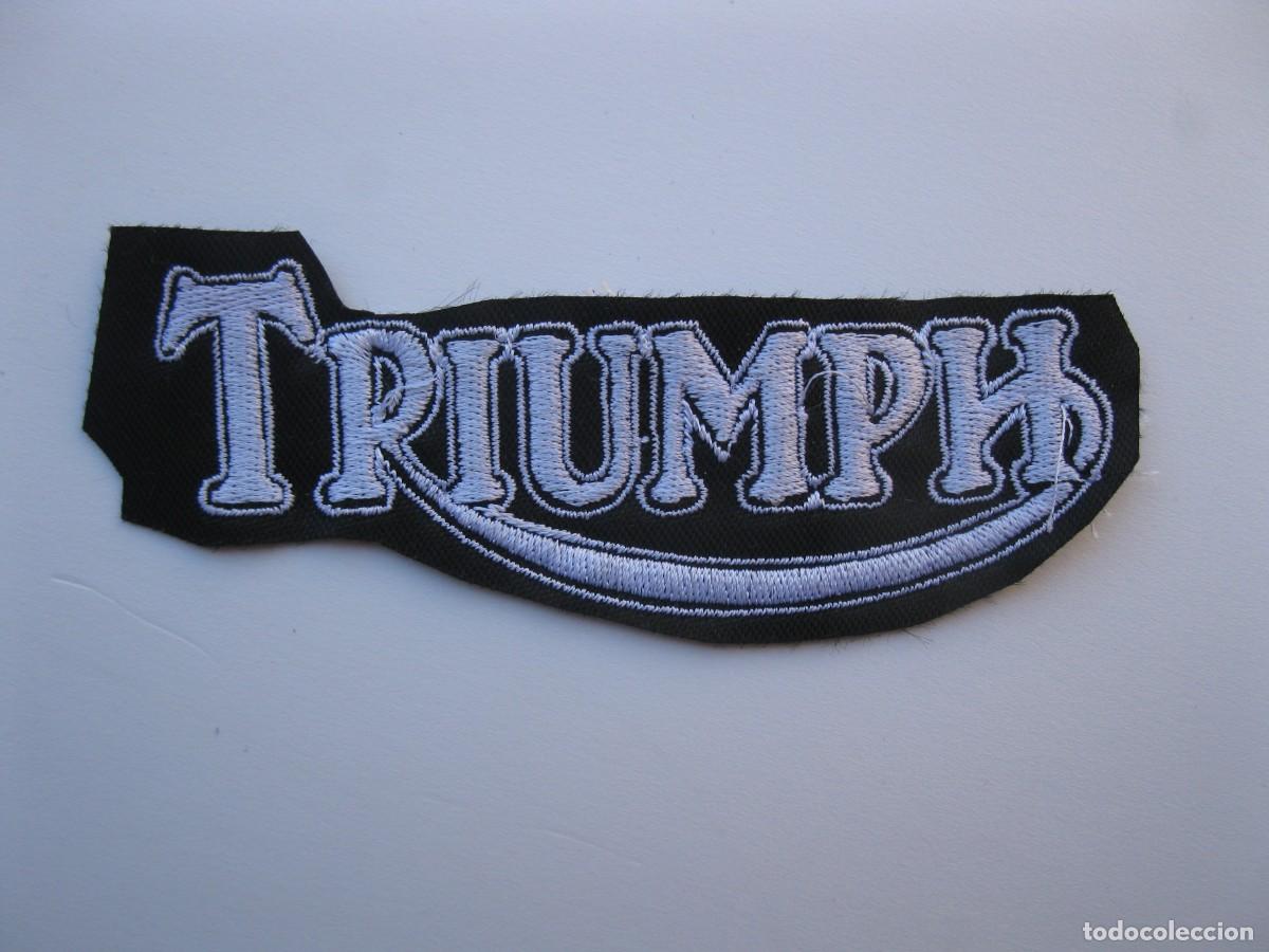 Coches y motocicletas: LOGO DE TRIUMPH - PARCHE DE TELA.