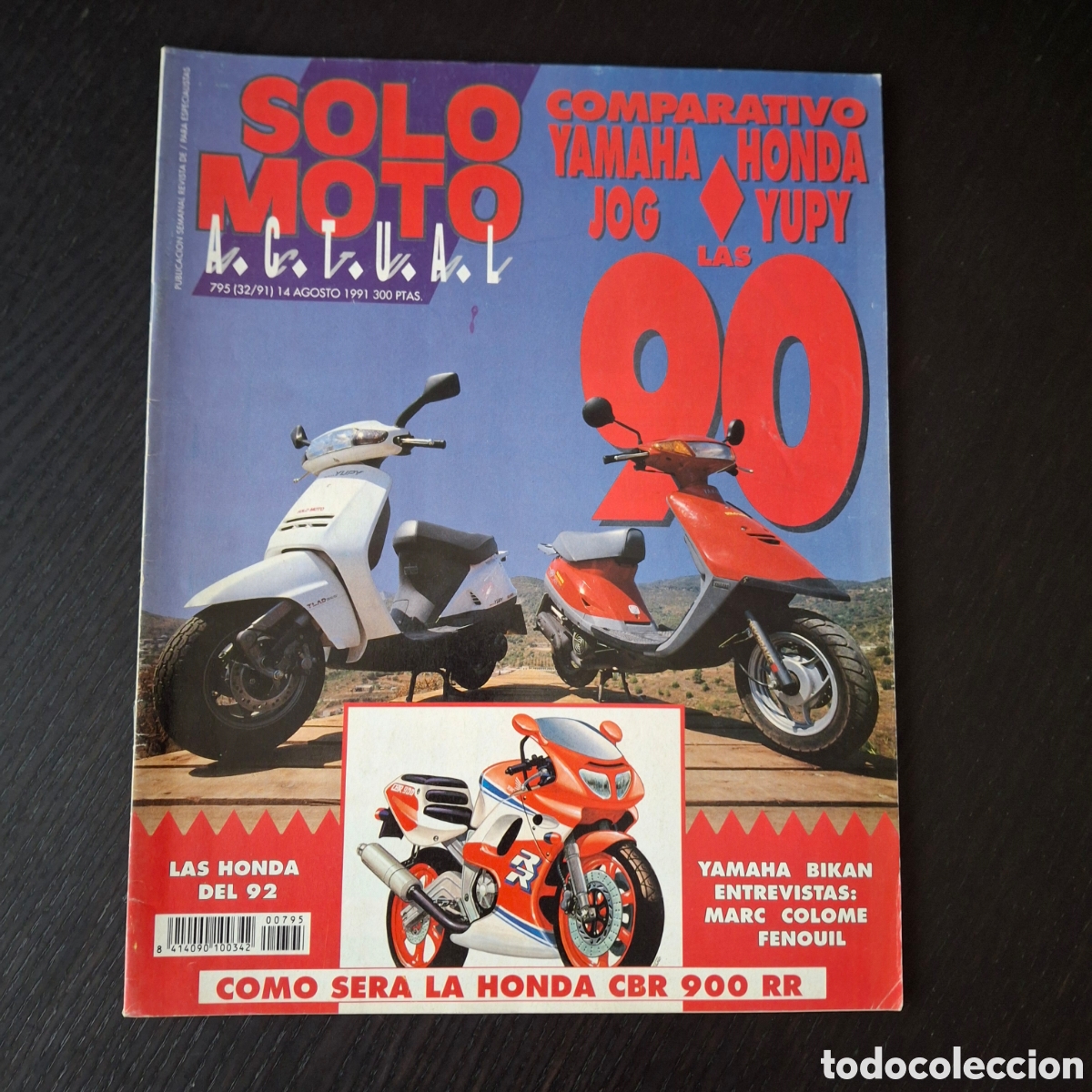 Autos und Motorr&auml;der: SOLO MOTO ACTUAL - N&ordm; 795 - AGO 1991 - YAMAHA JOG 90 / HONDA YUPY 90 / YAMAHA 125 BIKAN