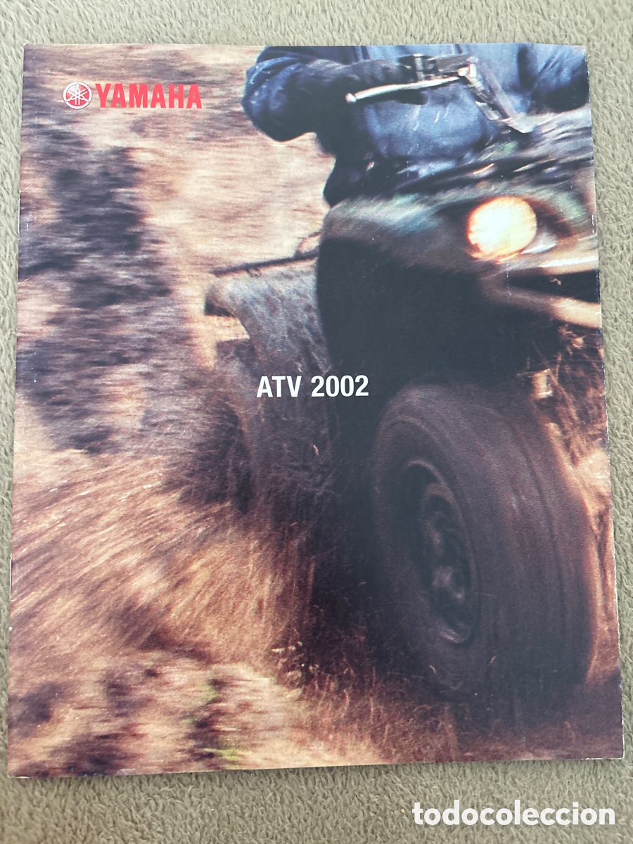 Coches y motocicletas: FOLLETO CAT&Aacute;LOGO MOTO QUAD YAMAHA 2002