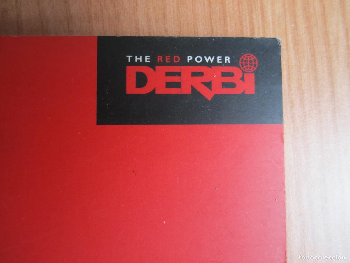 Coches y motocicletas: libreta motocicletas derbi the red power