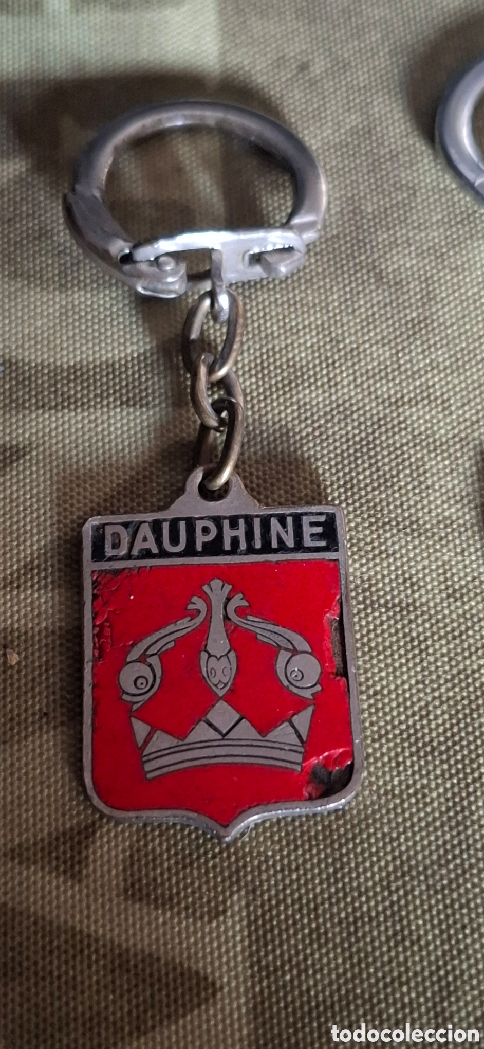 Coches y motocicletas: Lote llaveros Renault 4cv dauphine