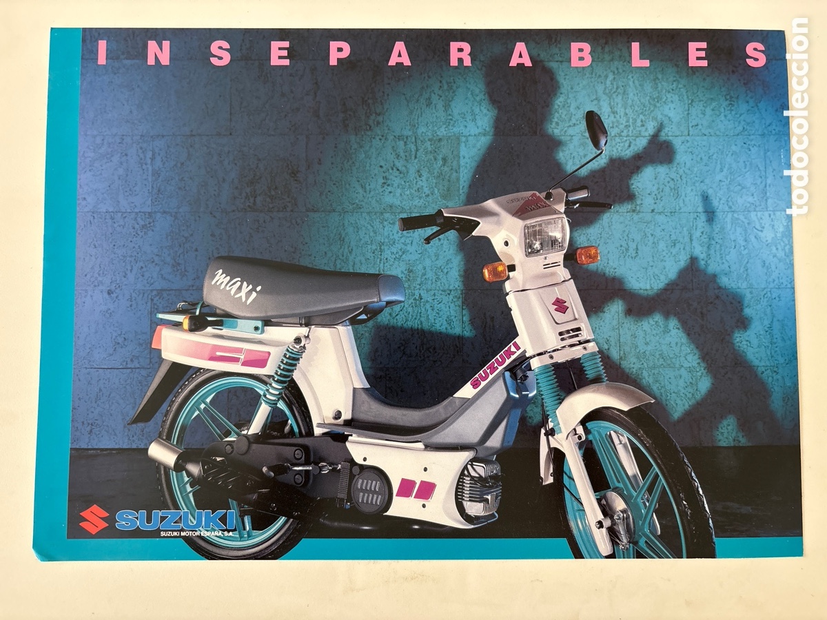 Coches y motocicletas: FOLLETO CAT&Aacute;LOGO MOTO SUZUKI MAXI