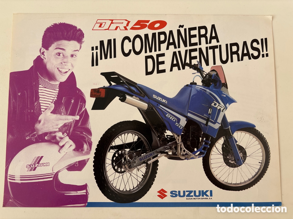 Coches y motocicletas: FOLLETO CAT&Aacute;LOGO MOTO SUZUKI DR 50