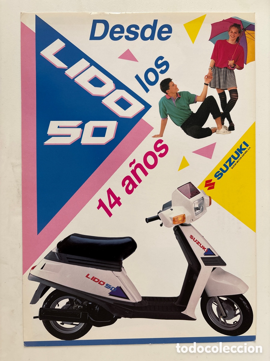 Coches y motocicletas: FOLLETO CAT&Aacute;LOGO MOTO SUZUKI LIDO 50 SCOOTER