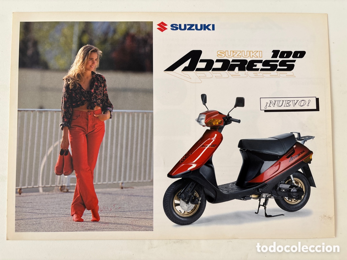 Coches y motocicletas: FOLLETO CAT&Aacute;LOGO MOTO SUZUKI ADDRESS 100 SCOOTER