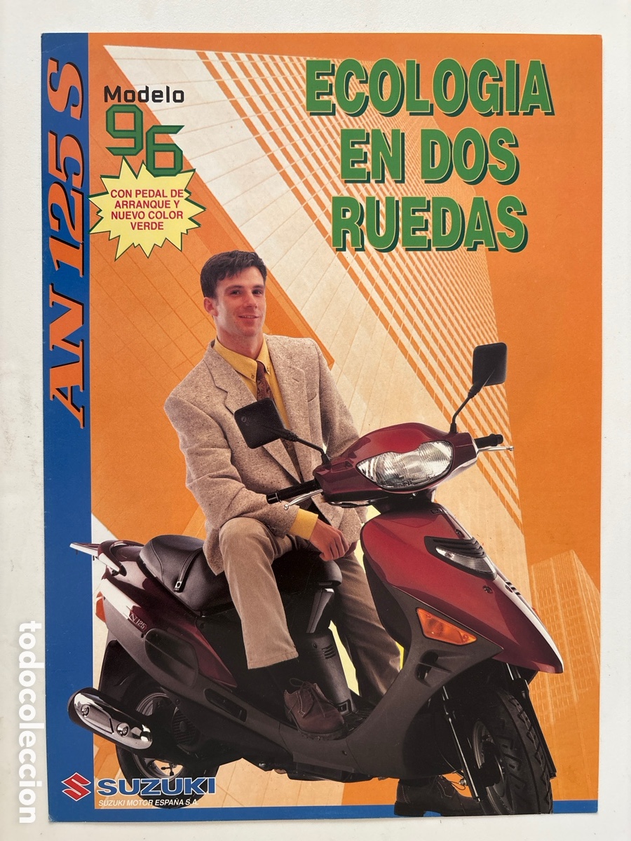 Coches y motocicletas: FOLLETO CAT&Aacute;LOGO MOTO SUZUKI MODELO 96 AN 125 S