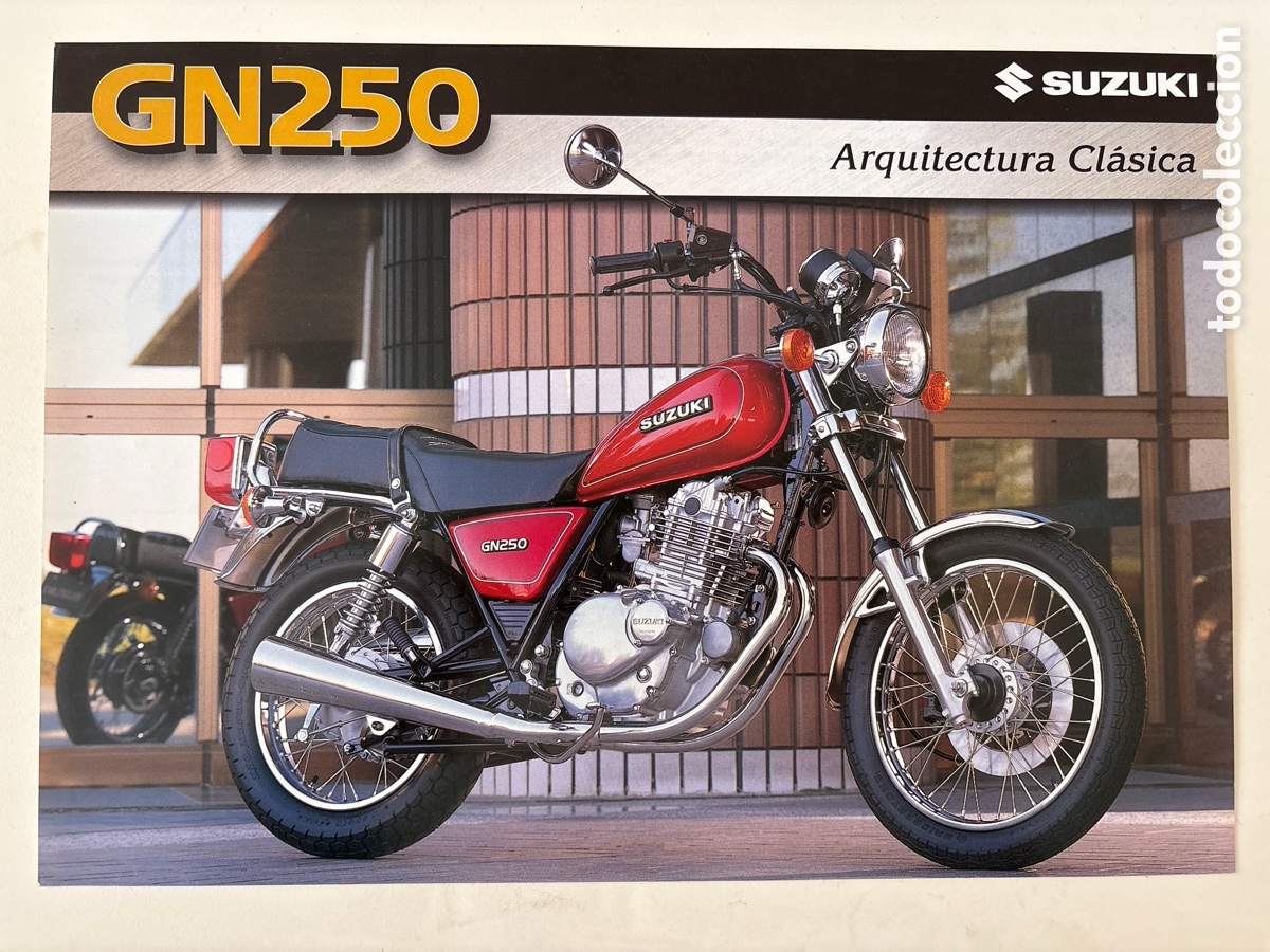 Coches y motocicletas: FOLLETO CAT&Aacute;LOGO MOTO SUZUKI GN 250
