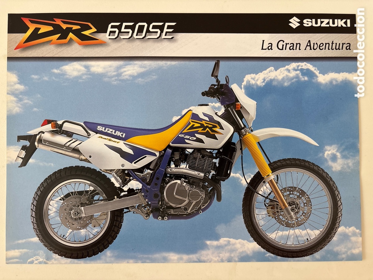 Coches y motocicletas: FOLLETO CAT&Aacute;LOGO MOTO SUZUKI DE 650 SE LA GRAN AVENTURA