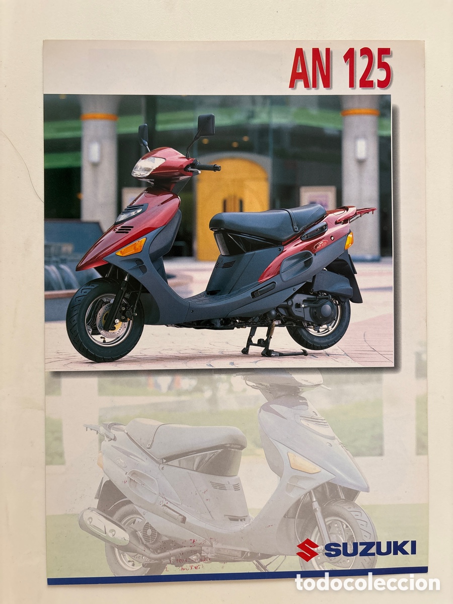 Coches y motocicletas: FOLLETO CAT&Aacute;LOGO MOTO SUZUKI AN 125 SCOOTER