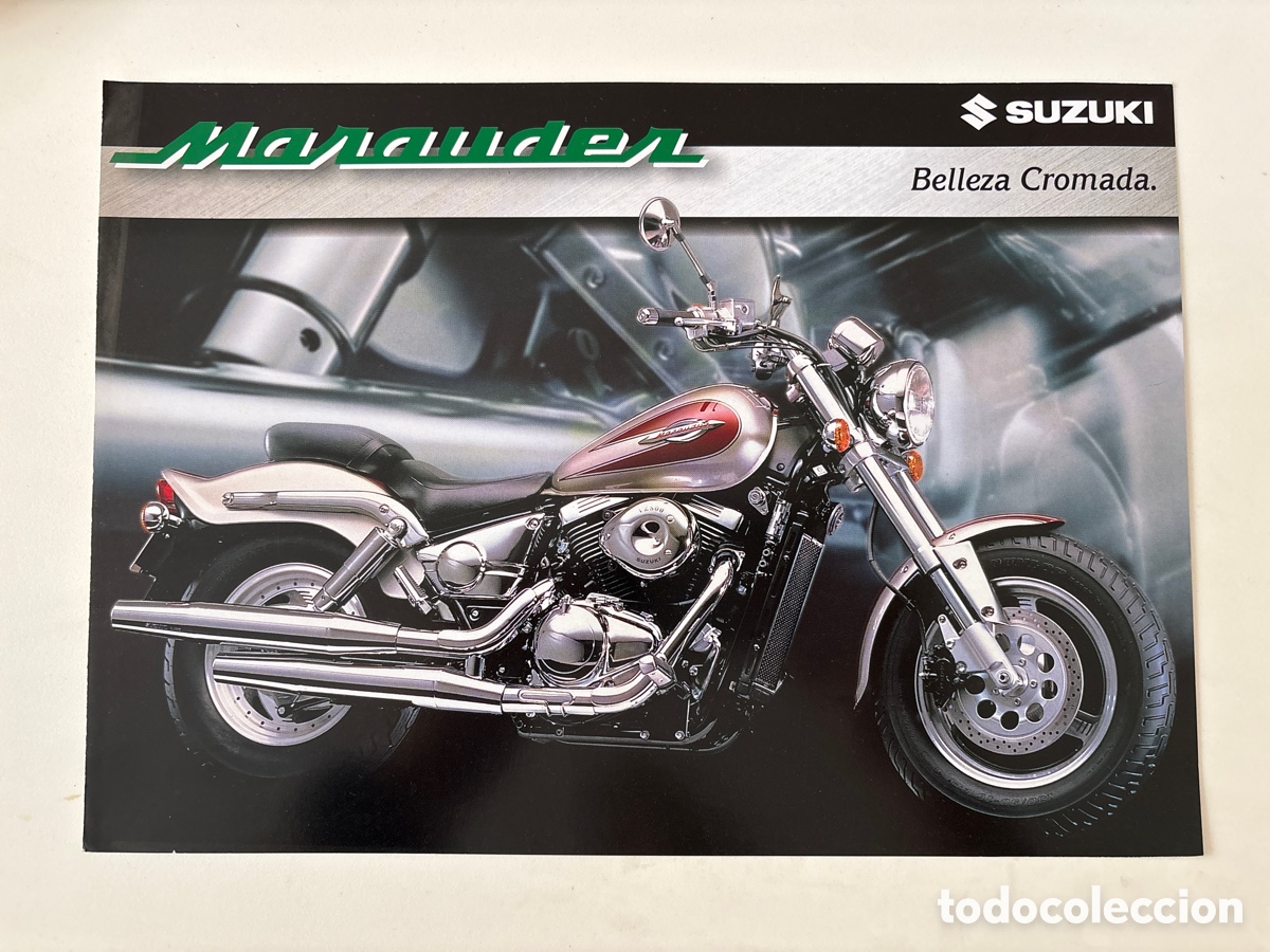 Coches y motocicletas: FOLLETO CAT&Aacute;LOGO MOTO SUZUKI MARAUDER BELLEZA CROMADA