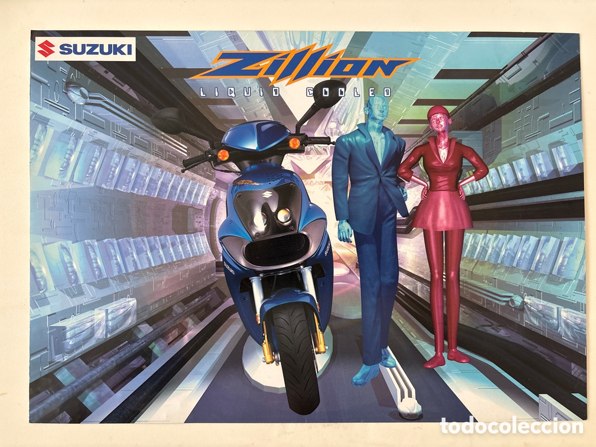 Coches y motocicletas: FOLLETO CAT&Aacute;LOGO MOTO SUZUKI ZILLION LIQUID COOLED 1998