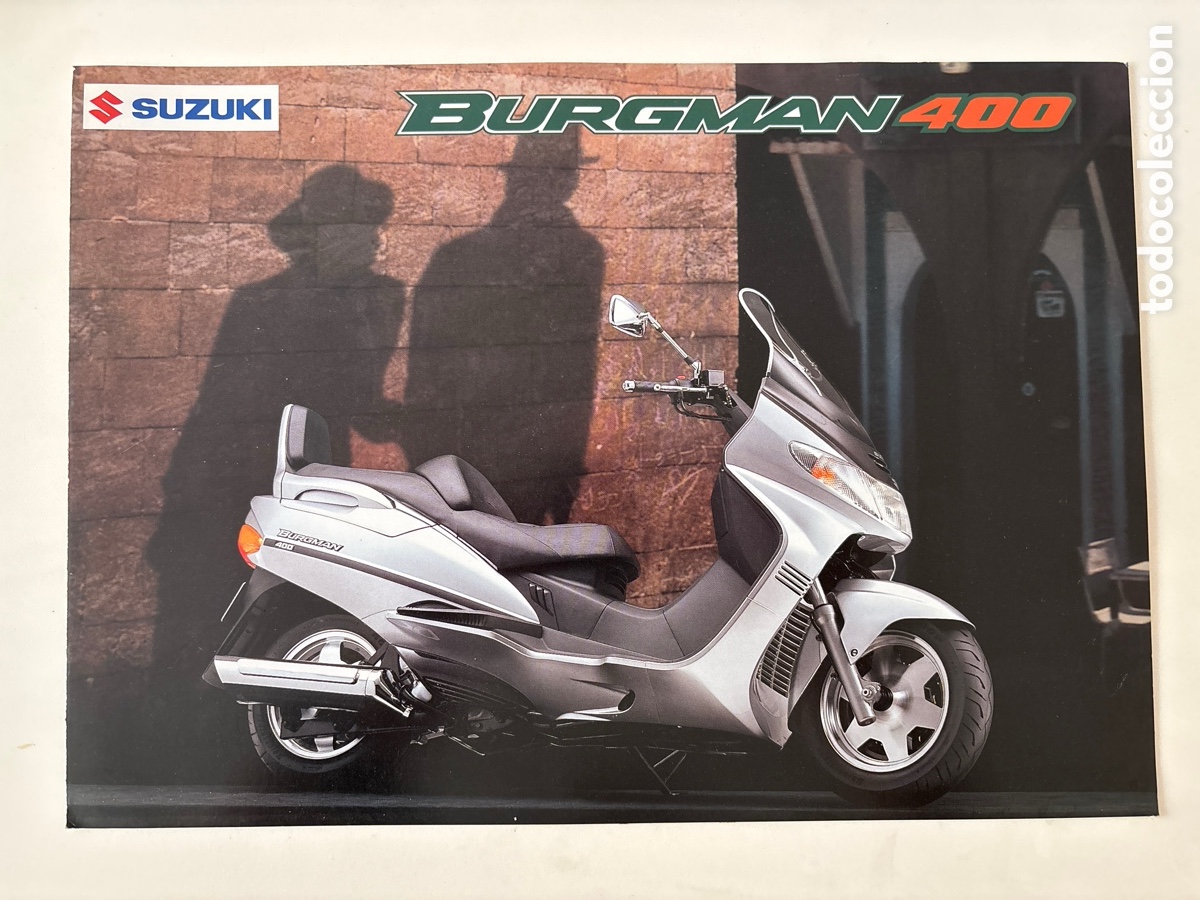 Coches y motocicletas: FOLLETO CAT&Aacute;LOGO MOTO SUZUKI BURGNAN 400 ( edici&oacute;n febrero 2000)
