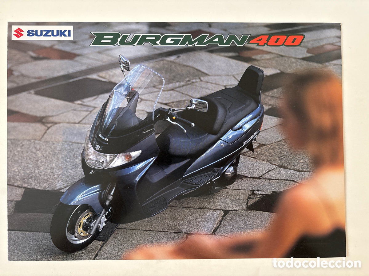 Coches y motocicletas: FOLLETO CAT&Aacute;LOGO MOTO SUZUKI BURGMAN 400 ( edici&oacute;n noviembre 1998)