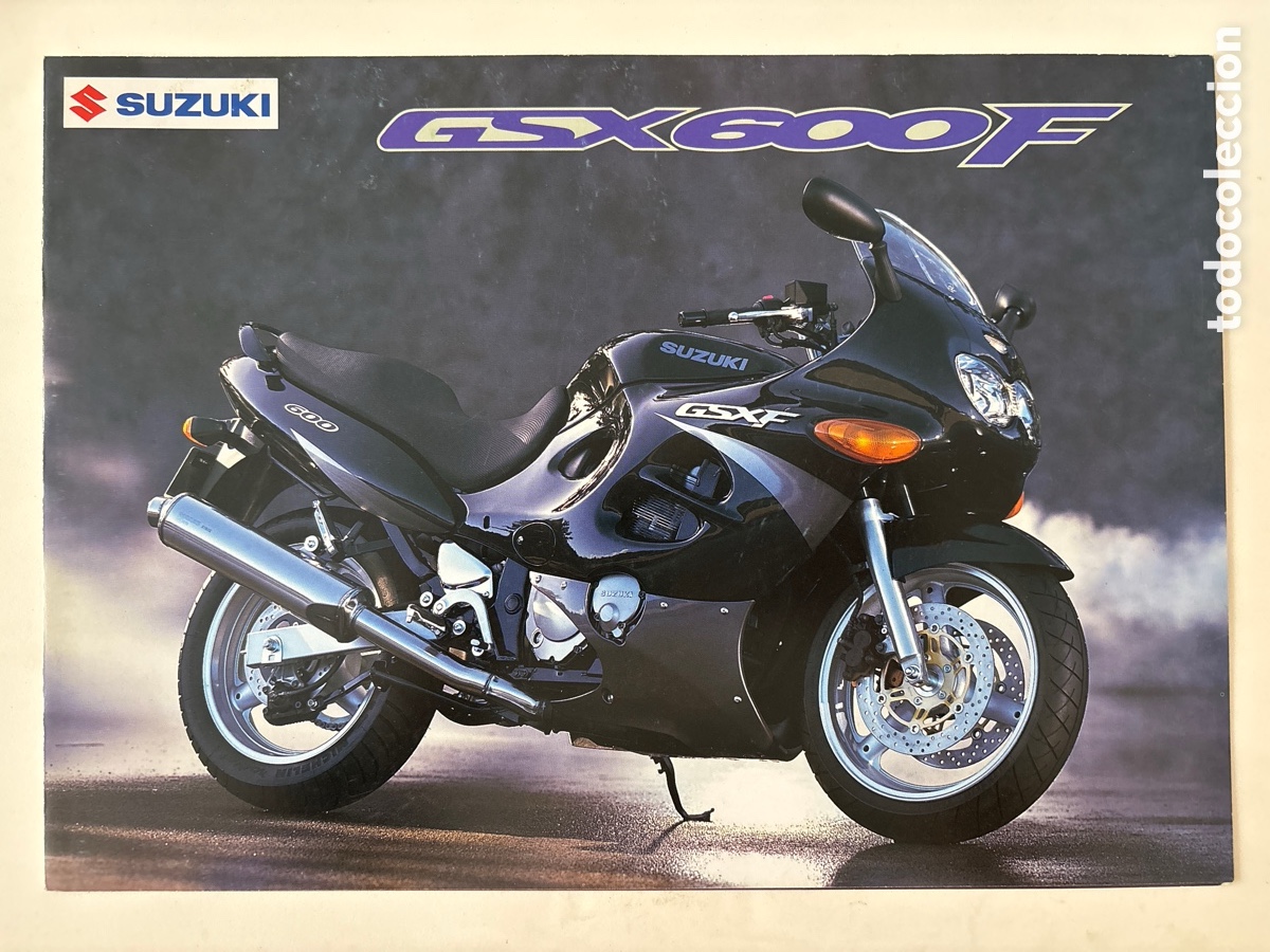 Coches y motocicletas: FOLLETO CAT&Aacute;LOGO MOTO SUZUKI GSX 600 F ( edici&oacute;n marzo 2000)