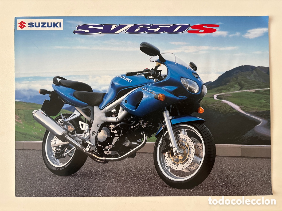 Coches y motocicletas: FOLLETO CAT&Aacute;LOGO MOTO SUZUKI SV 650 S ( edici&oacute;n noviembre 1998 )