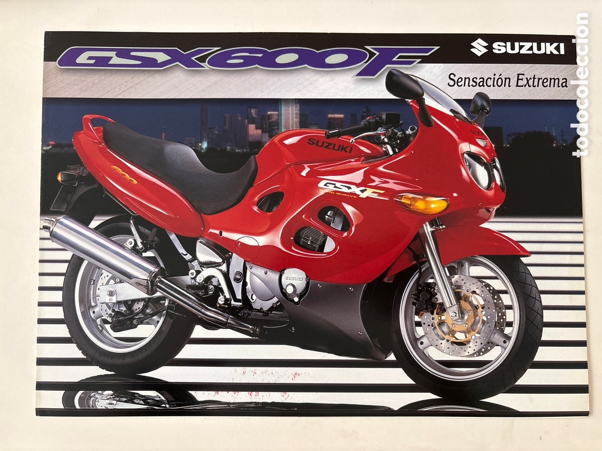 Coches y motocicletas: FOLLETO CAT&Aacute;LOGO MOTO SUZUKI GSX 600 F