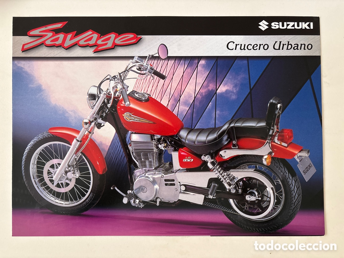 Coches y motocicletas: FOLLETO CAT&Aacute;LOGO MOTO SUZUKI SAVAGE