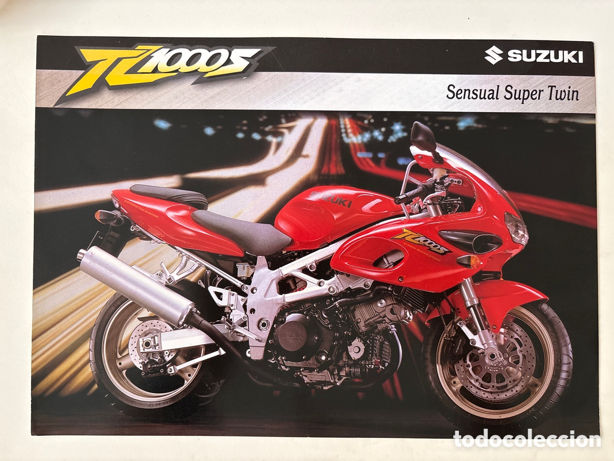 Coches y motocicletas: FOLLETO CAT&Aacute;LOGO MOTO SUZUKI TL 1000 S ( edici&oacute;n julio 1998 )
