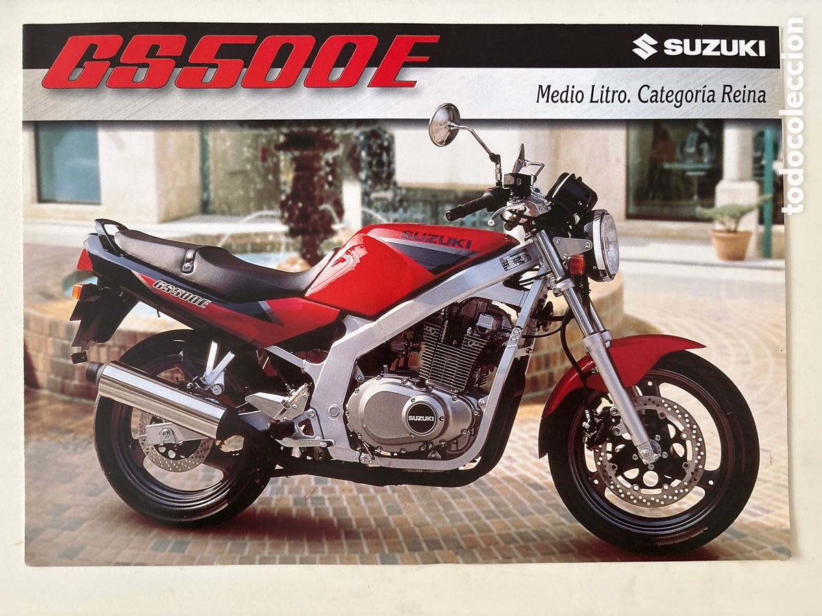 Coches y motocicletas: FOLLETO CAT&Aacute;LOGO MOTO SUZUKI GS 500 E