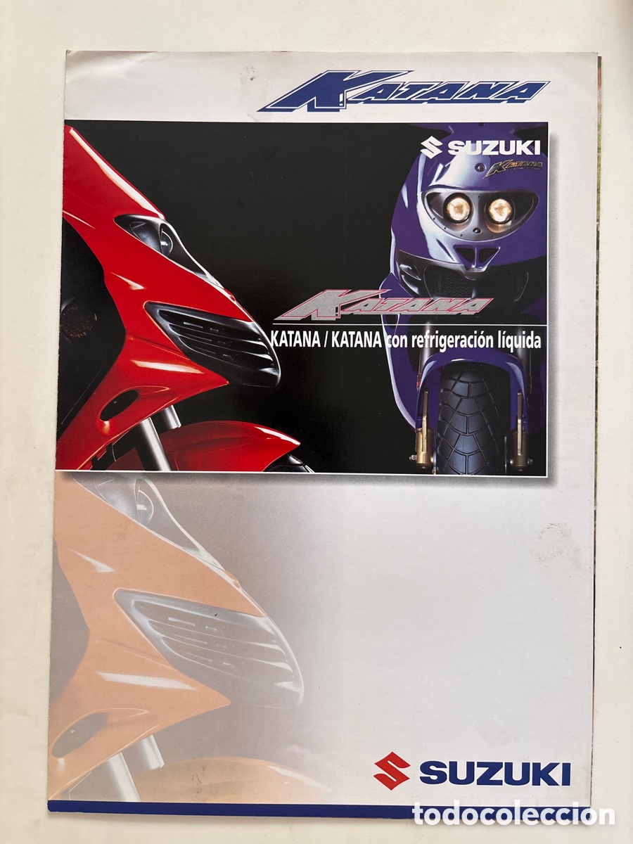 Coches y motocicletas: FOLLETO CAT&Aacute;LOGO MOTO SUZUKI KATANA ( CON REFRIGERACI&Oacute;N L&Iacute;QUIDA )