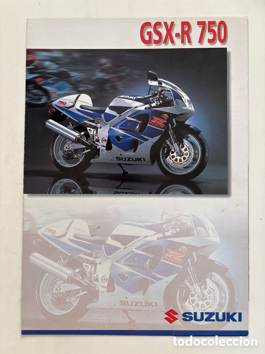 Coches y motocicletas: FOLLETO CAT&Aacute;LOGO MOTO SUZUKI GSX R 750