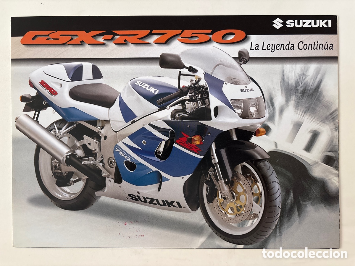 Coches y motocicletas: FOLLETO CAT&Aacute;LOGO MOTO SUZUKI GSX R 750