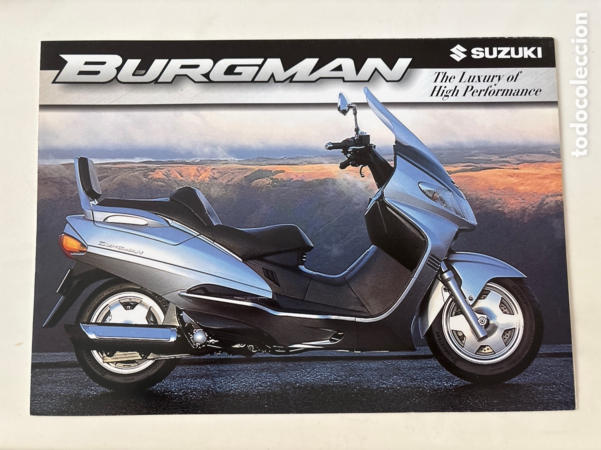 Coches y motocicletas: FOLLETO CAT&Aacute;LOGO MOTO SUZUKI BURGMAN