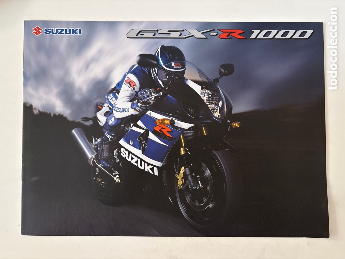 Coches y motocicletas: FOLLETO MOTO CAT&Aacute;LOGO SUZUKI GSX R 1000 ( edici&oacute;n 2003)