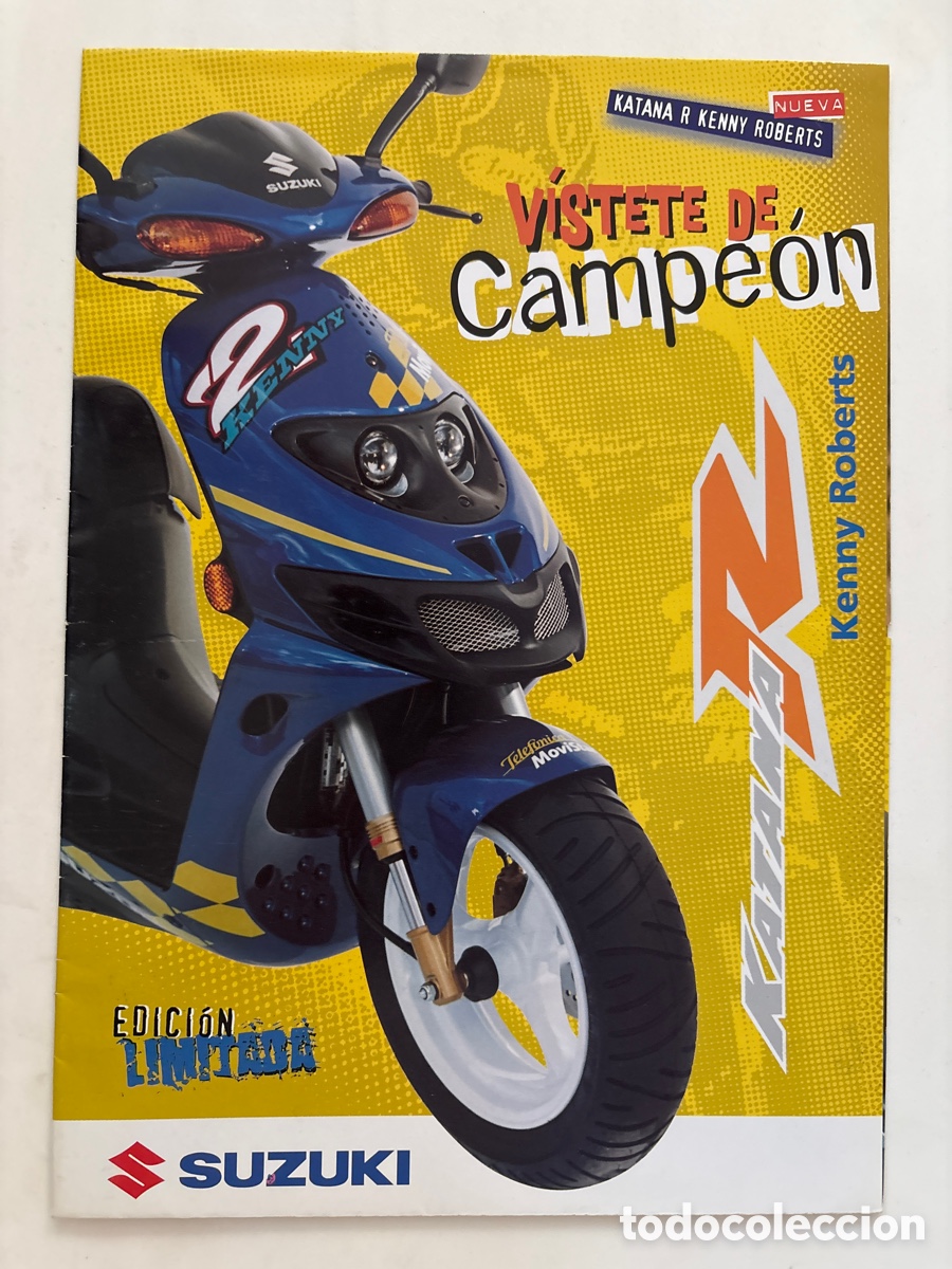 Coches y motocicletas: FOLLETO CAT&Aacute;LOGO MOTO SUZUKI KATANA R EDICI&Oacute;N LIMITADA KENNY ROBERTS