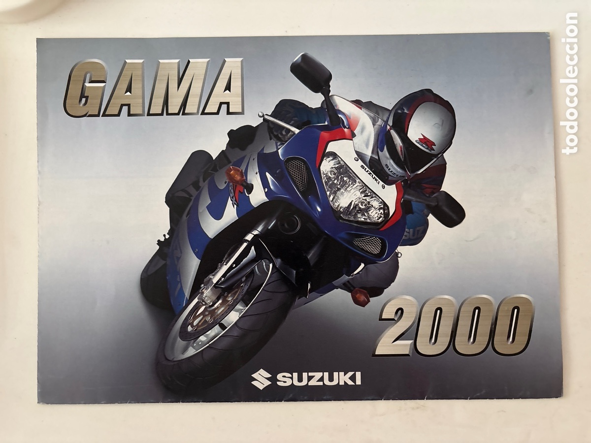 Coches y motocicletas: FOLLETO CAT&Aacute;LOGO MOTO SUZUKI GAMA 2000