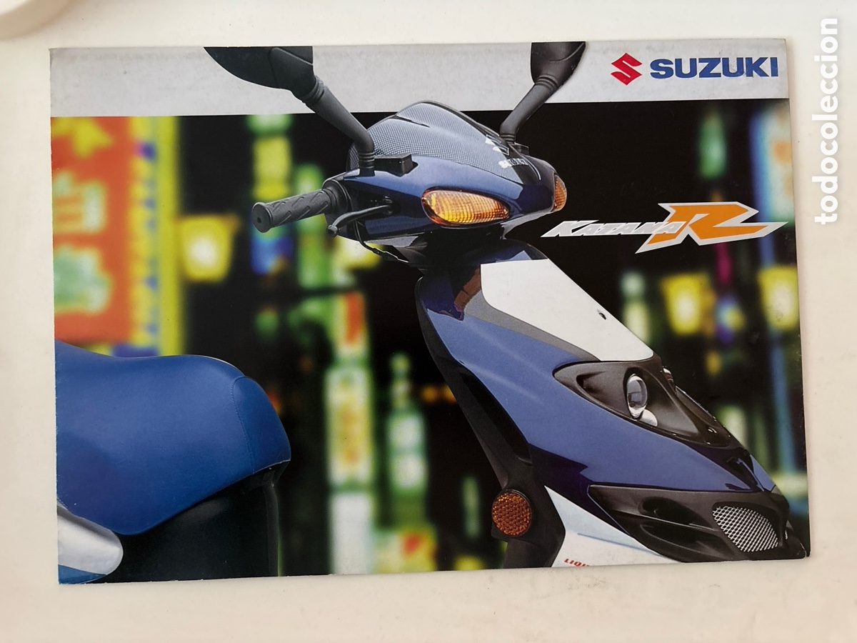 Coches y motocicletas: FOLLETO CAT&Aacute;LOGO MOTO SUZUKI KATANA R ( edici&oacute;n octubre 1999)